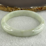 Type A Light Green Lavender Jadeite Bangle 36.61g Internal Diameter 56.5mm 11.0 by 6.4mm (External and Internal Lines) - Huangs Jadeite and Jewelry Pte Ltd