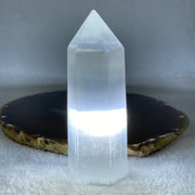 Natural Selenite Tower Display 199.11g 36.7 by 34.8 by 107.0mm - Huangs Jadeite and Jewelry Pte Ltd