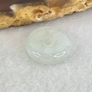 Type A Icy Sky Blue Jadeite Ping An Kou Donut Charm Pendant 2.16g 14.4 by 4.7mm - Huangs Jadeite and Jewelry Pte Ltd