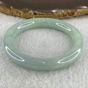 Type A Natural Light Green with Lavender Jadeite Bangle 43.74g Inner Diameter 51.0mm 9.5 by 9.5mm (Internal Lines) - Huangs Jadeite and Jewelry Pte Ltd
