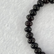 Natural Dark Blood Red Amber Beads Bracelet 天然血珀手链 7.24g 15cm 8.5mm 30 Beads - Huangs Jadeite and Jewelry Pte Ltd