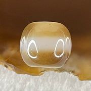 Natural Powerful Tibetan Old Oily Agate 1 Line Dzi Bead Heavenly Master (Tian Zhu) 1.96g 9.7 by 11.3mm - Huangs Jadeite and Jewelry Pte Ltd