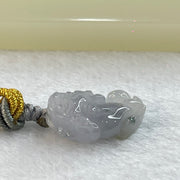 Type A Lavender Jadeite Pixiu Handphone Charm 2.77g 17.5 by 10.3 by 6.6mm - Huangs Jadeite and Jewelry Pte Ltd