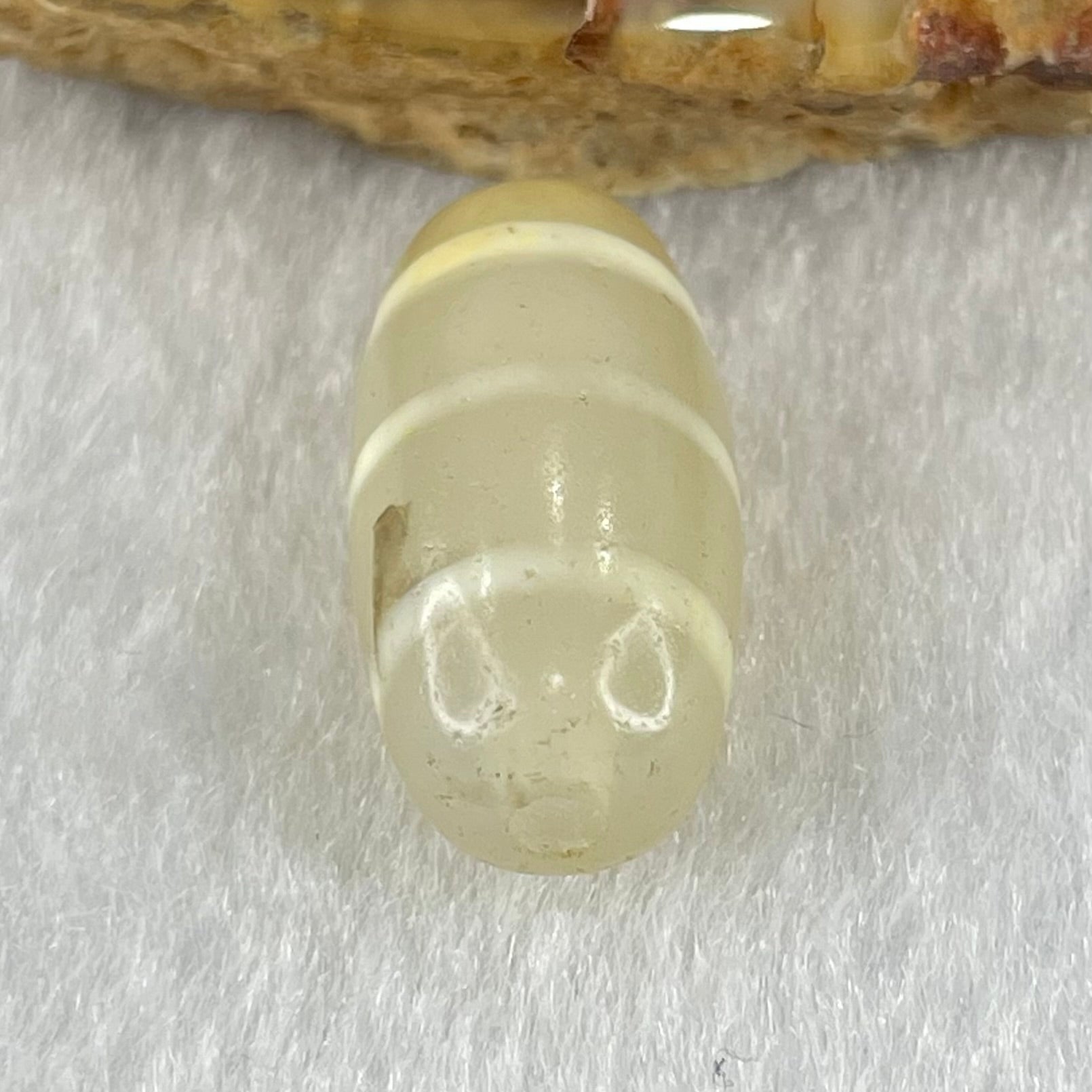 Natural Powerful Tibetan Old Oily Agate 3-Lines Dzi Bead Heavenly Master (Tian Zhu) 三行天诛 3.05g 20.3 by 10.2mm - Huangs Jadeite and Jewelry Pte Ltd