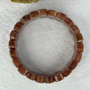 Natural Red Rutilated Quartz Bracelet 55.78g 17cm 20.9 by 9.2 by 6.9mm 22 Beads - Huangs Jadeite and Jewelry Pte Ltd