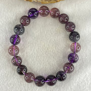 Good Grade Natural Super 7 Beads Bracelet 32.33g 10.9mm 16.5cm 19Beads - Huangs Jadeite and Jewelry Pte Ltd