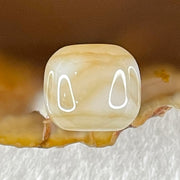 Natural Powerful Tibetan Old Oily Agate Tiger Tooth Daluo Dzi Bead Heavenly Master (Tian Zhu) 1.88g 9.7 by 11.0mm - Huangs Jadeite and Jewelry Pte Ltd