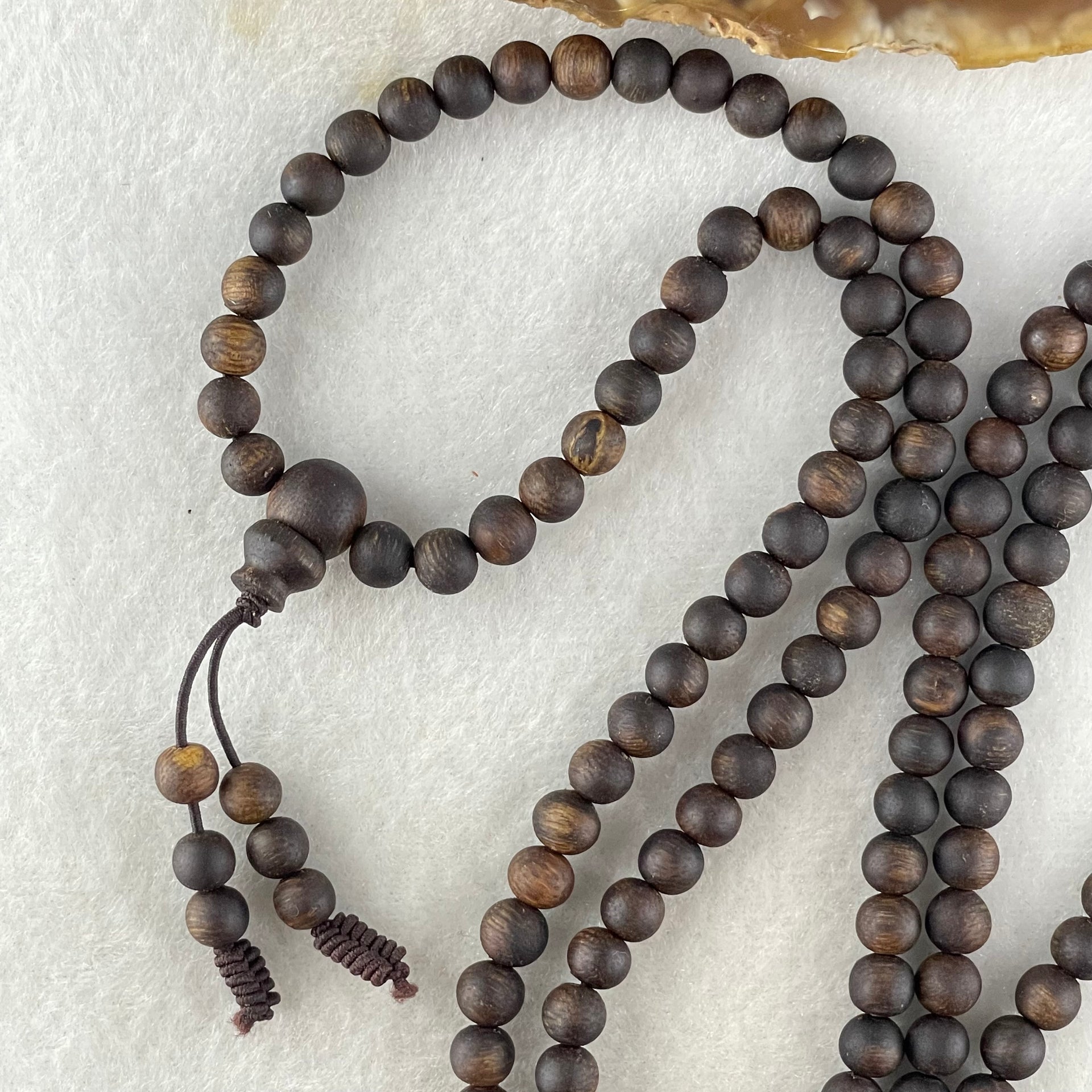 Natural Vietnam Agarwood Beads Necklace 16.75g 76cm 5.7mm 148 Beads - Huangs Jadeite and Jewelry Pte Ltd