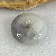 Type A Light Lavender and Wuji Grey Jadeite Ping An Kou Charm/Pendant 2.71g 14.8 by 6.1mm - Huangs Jadeite and Jewelry Pte Ltd
