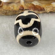 Natural Powerful Tibetan Old Oily Agate Double Bodhi Tree Dzi Bead Heavenly Master (Tian Zhu) 菩提树天珠 4.76g 17.7 by 13.4mm - Huangs Jadeite and Jewelry Pte Ltd