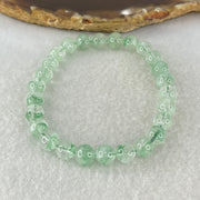 Special Grade Natural Green Phantom Quartz Bracelet 13.04g 16cm 7.3mm 26 Beads - Huangs Jadeite and Jewelry Pte Ltd