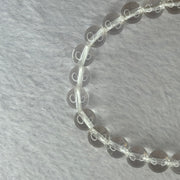 Natural Clear Quartz Bracelet 天然白水晶手链 18.55g 16.5cm 8.4mm 24 Beads - Huangs Jadeite and Jewelry Pte Ltd