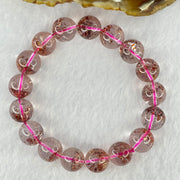 Good Grade Natural Strawberry Quartz Beads Bracelet 28.73g 15cm 10.9mm 17 Beads - Huangs Jadeite and Jewelry Pte Ltd