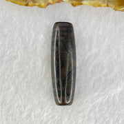 Natural Powerful Tibetan Old Oily Agate 3 Eyes Dzi Bead Heavenly Master (Tian Zhu) 三眼天诛 8.27g 38.3 by 11.8mm - Huangs Jadeite and Jewelry Pte Ltd