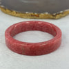Natural Red Rhodonite Crystal Bangle 65.04g 14.0 by 7.2mm Inner Diameter 56.4mm - Huangs Jadeite and Jewelry Pte Ltd