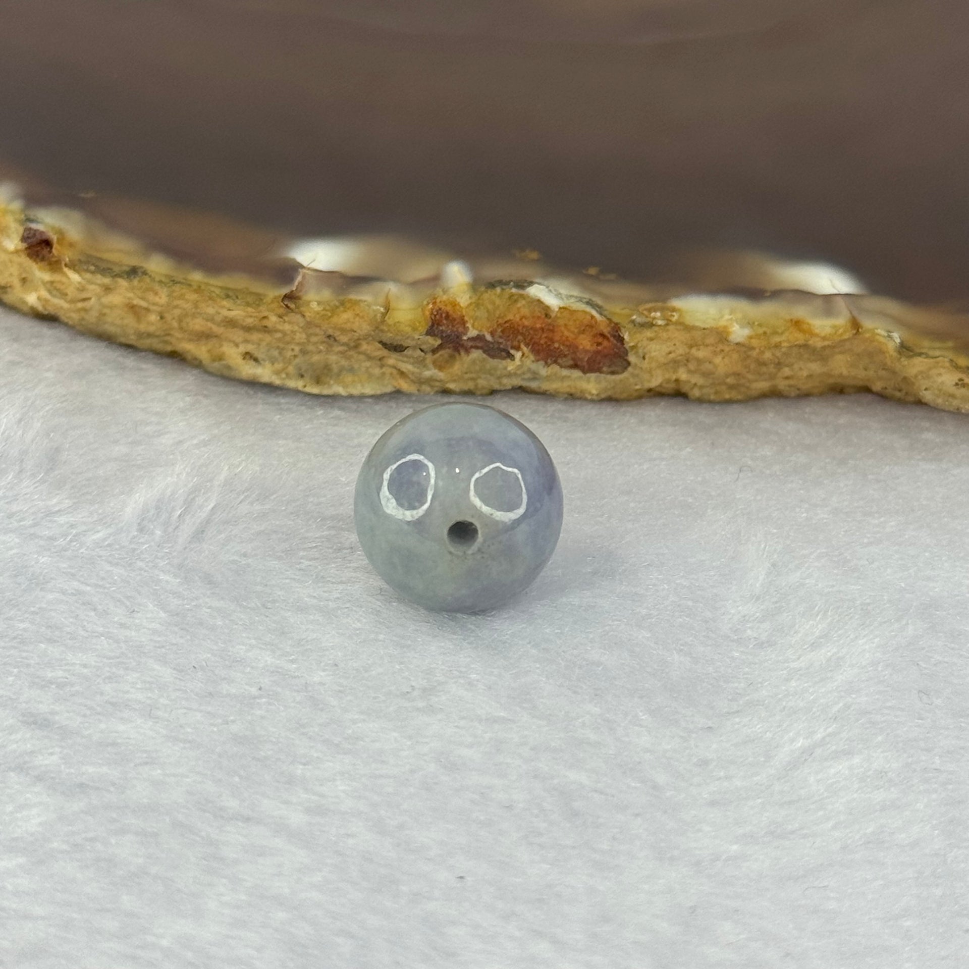 Type A Intense Lavender Jadeite Bead for Bracelet/Necklace/Earrings/Rings 3.62g 12.8mm - Huangs Jadeite and Jewelry Pte Ltd
