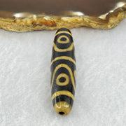 Natural Powerful Tibetan Old Oily Agate 8 Eyes Dzi Bead Heavenly Master (Tian Zhu) 八眼天诛 12.04g 57.2 by 11.9mm - Huangs Jadeite and Jewelry Pte Ltd