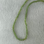 Natural Green Peridot Beads Necklace 8.59g 52cm 3.2mm 204 Beads - Huangs Jadeite and Jewelry Pte Ltd