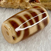 Natural Powerful Tibetan Old Oily Agate Sky Door Serenity 1 Eye Dzi Bead Heavenly Master (Tian Zhu) 一眼天门天诛 4.77g 20.3 by 11.7mm - Huangs Jadeite and Jewelry Pte Ltd