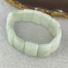 Type A Light Green Lavender Jadeite Bracelet 46.46g 18.1 by 13.4 by 7.1 mm 13 pcs - Huangs Jadeite and Jewelry Pte Ltd