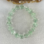 Special Grade Natural Green Phantom Quartz Bracelet 37.51g 17.5cm 11.8mm 18 Beads - Huangs Jadeite and Jewelry Pte Ltd