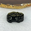 Natural Black Osidian Dragon Tortoise Charm 15.64g 32.7 by 23.6 by 13.9mm - Huangs Jadeite and Jewelry Pte Ltd