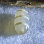 Natural Powerful Tibetan Old Oily Agate 3-Lines Dzi Bead Heavenly Master (Tian Zhu) 三行天诛 2.51g 17.9 by 9.7mm - Huangs Jadeite and Jewelry Pte Ltd