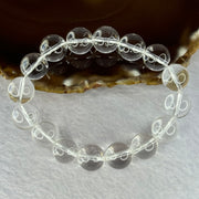 Natural Clear Quartz Beads Bracelet 天然白水晶手链 45.74g 17.5cm 12.9mm 16 Beads - Huangs Jadeite and Jewelry Pte Ltd