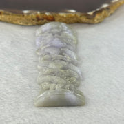 Type A Lavender GreenJadeite Dragon Tower 36.42g 82.1 by 27.5 by 8.5mm - Huangs Jadeite and Jewelry Pte Ltd