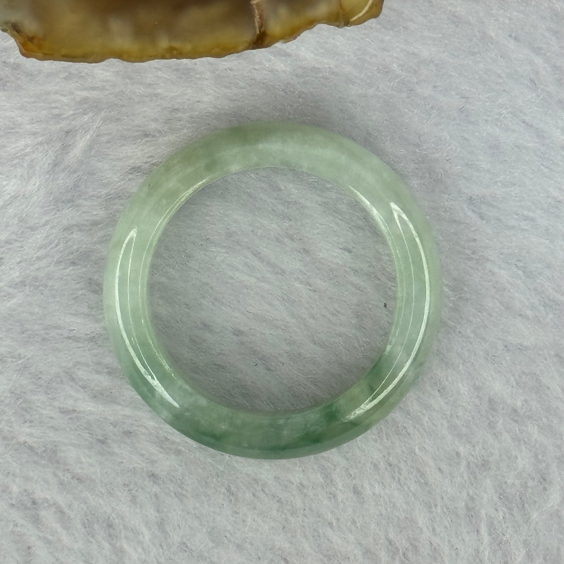 Type A Green Jadeite with Blueish Green Patches Ring 4.04g 5.8 by 3.5mm US7.5 HK16 - Huangs Jadeite and Jewelry Pte Ltd