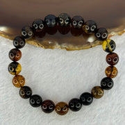 Natural Mixed Amber Beads Bracelet 7.82g 15.5cm 8.7mm 22 Beads - Huangs Jadeite and Jewelry Pte Ltd