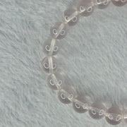 Natural Rose Quartz Beads Bracelet 天然玫瑰石英珠手链 20.43g 16cm 8.9mm 22 Beads - Huangs Jadeite and Jewelry Pte Ltd