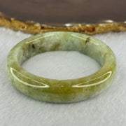 Type A Yellowish Green with Light Blueish Green Jadeite Bangle 67.97g Internal Diameter 54.1mm 14.3 by 9.0mm - Huangs Jadeite and Jewelry Pte Ltd
