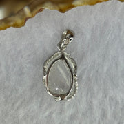 Natural Madagascar Blue Moonstone in S925 Silver Pendant 2.18g 13.5 by 9.9 by 4.2mm - Huangs Jadeite and Jewelry Pte Ltd