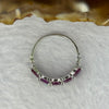 Natural Amethyst In 925 Sliver Ring 1.34g 3.6 by 1.8 by 2.0mm US 5.75 / HK 12.5 - Huangs Jadeite and Jewelry Pte Ltd