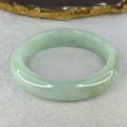 Type A Light Green Jadeite Bangle Internal Diameter 57.2mm 67.19g 14.0 by 8.9mm (Slight Internal Line) - Huangs Jadeite and Jewelry Pte Ltd