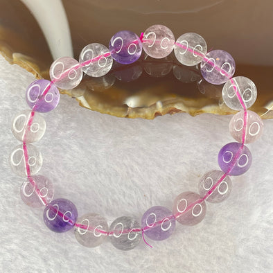 Natural super 7 Crystal Bracelet 32.07g 10.8mm 19beads - Huangs Jadeite and Jewelry Pte Ltd