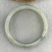 Type A Natural Light Green with Dark Green and Yellow Piao Hua Jadeite Bangle 47.89g Inner Diameter 58.3mm 12.8 by 7.6mm (Very Slight External Line) - Huangs Jadeite and Jewelry Pte Ltd