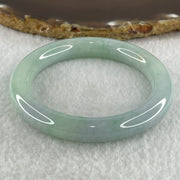 Type A Natural Light Green with Lavender Jadeite Bangle 43.74g Inner Diameter 51.0mm 9.5 by 9.5mm (Internal Lines) - Huangs Jadeite and Jewelry Pte Ltd