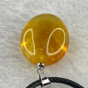 Natural Yellow Amber in String Necklace 3.60g 20.3 by 16.7 by 10.8mm - Huangs Jadeite and Jewelry Pte Ltd