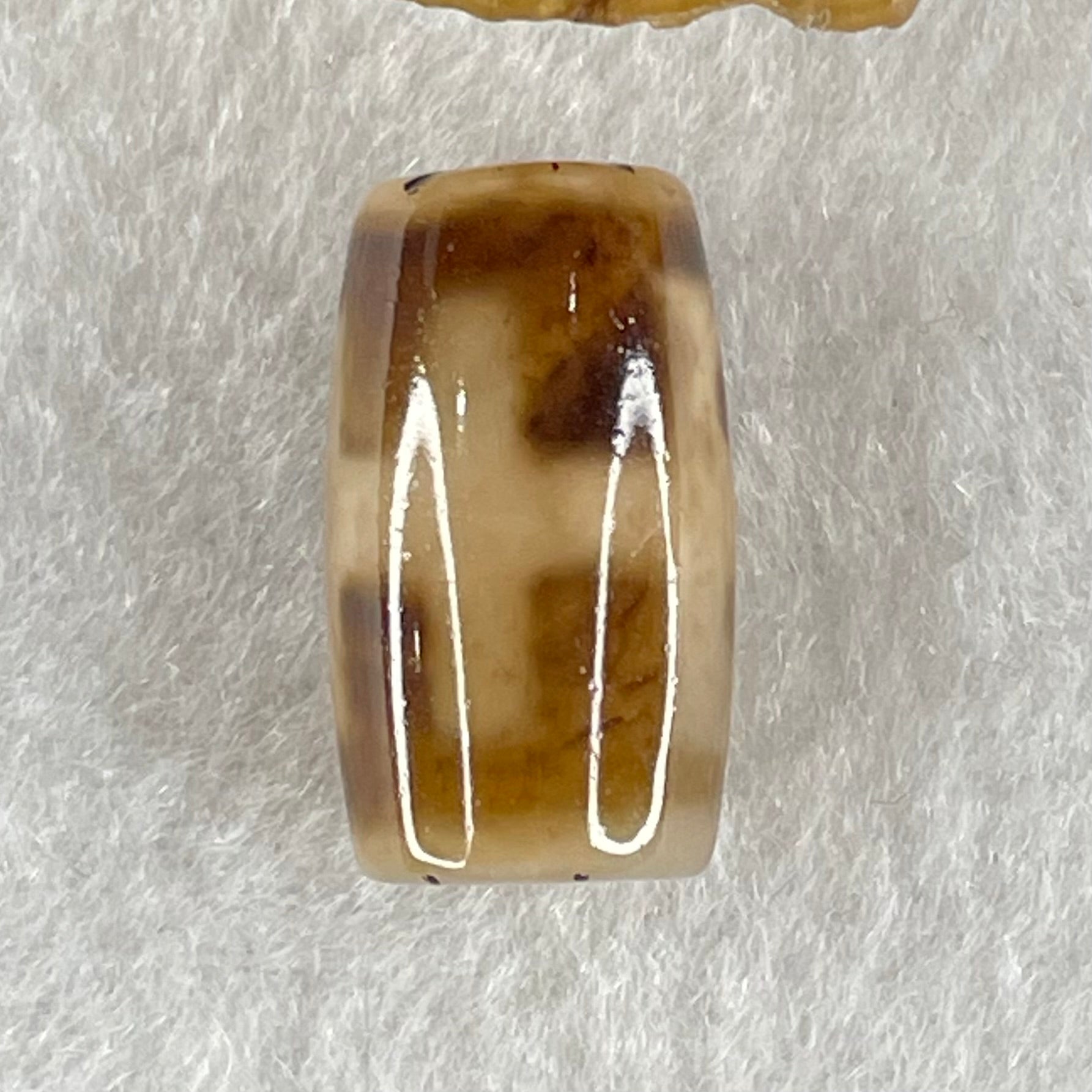 Natural Powerful Tibetan Old Oily Agate Patina Guiren Tairen Human Dzi Bead Totem Amulet Heavenly Master (Tian Zhu) 贵人天诛 4.73g 20.1 by 11.6mm - Huangs Jadeite and Jewelry Pte Ltd