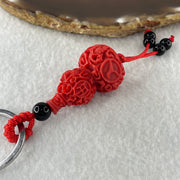 Red Clay Hulu Charm 14.748g 36.5 by 21.6mm - Huangs Jadeite and Jewelry Pte Ltd