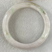 Type A Faint Lavender with Brown Patches Jadeite Bangle 66.86g Internal Diameter 56.0mm 12.7 by 9.4mm (Internal Lines) - Huangs Jadeite and Jewelry Pte Ltd