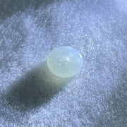 Type A Icy Sky Blue Jadeite Ping An Kou Donut Charm Pendant 2.16g 14.4 by 4.7mm - Huangs Jadeite and Jewelry Pte Ltd