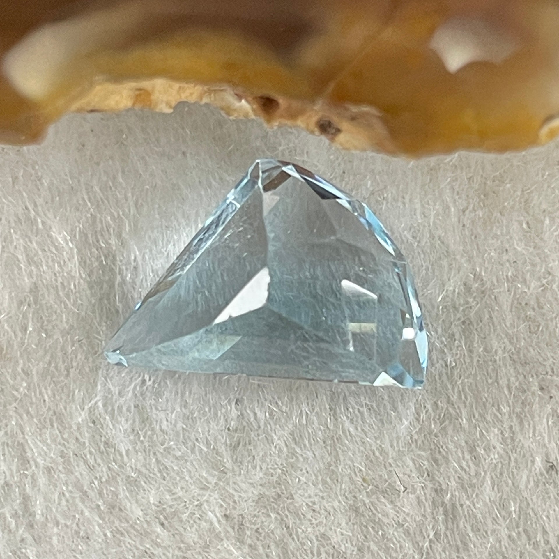 Natural Sky Blue Topaz Trillion Shape 6.20ct 13.6 by 10.8 by 6.8mm - Huangs Jadeite and Jewelry Pte Ltd