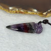 Natural Auralite 23 Pixiu on Dragon Tooth Pendent 天然极光23貔貅龙呀牌 8.27g 47.2 by 15.6 by 7.4mm - Huangs Jadeite and Jewelry Pte Ltd