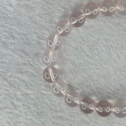 Natural Rose Quartz Beads Bracelet 天然玫瑰石英珠手链 24.05g 17cm 9.3mm 22 Beads - Huangs Jadeite and Jewelry Pte Ltd