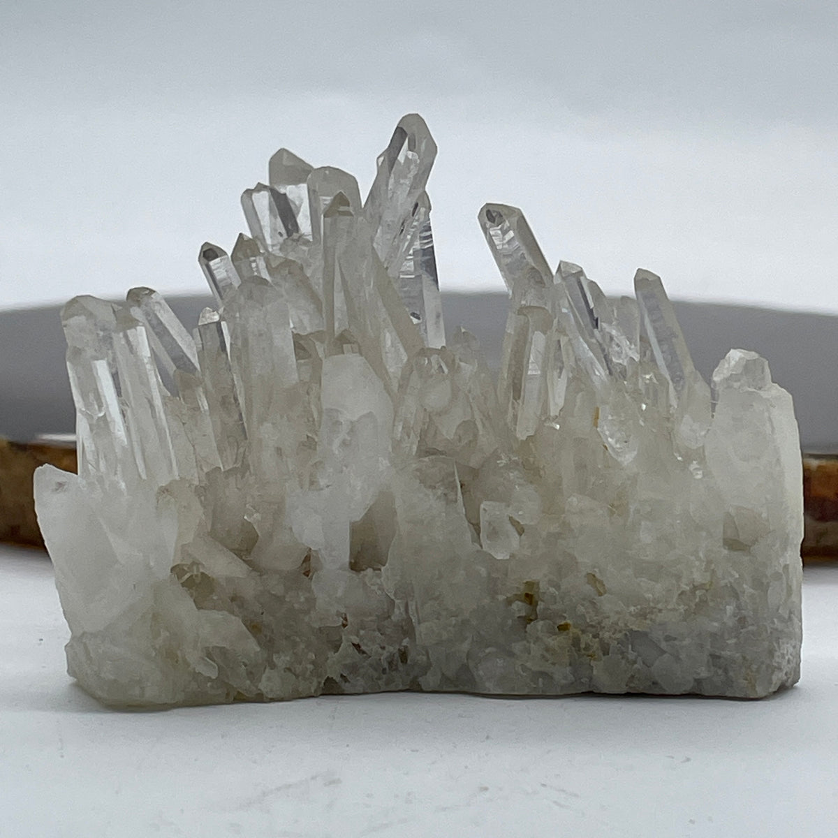 Natural Clear Quartz Cluster Display | (87.02g | 6.1 x 46.0 x 47.8mm | Healing Catalyst, "King of Crystals" Ultimate Energy Amplifier, Feng Shui Space Purifier & Crystal Charging Cluster)