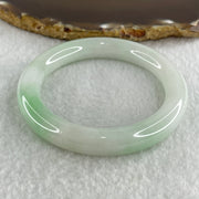 Type A Natural Light Green Faint Lavender Jadeite Bangle 47.62g Inner Diameter 51.9mm 10.0 by 9.5mm (Slight Internal Lines) - Huangs Jadeite and Jewelry Pte Ltd