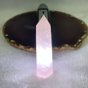 Natural Rose Quartz Tower Display 49.32g 79.1 by 23.9 by 16.3mm - Huangs Jadeite and Jewelry Pte Ltd